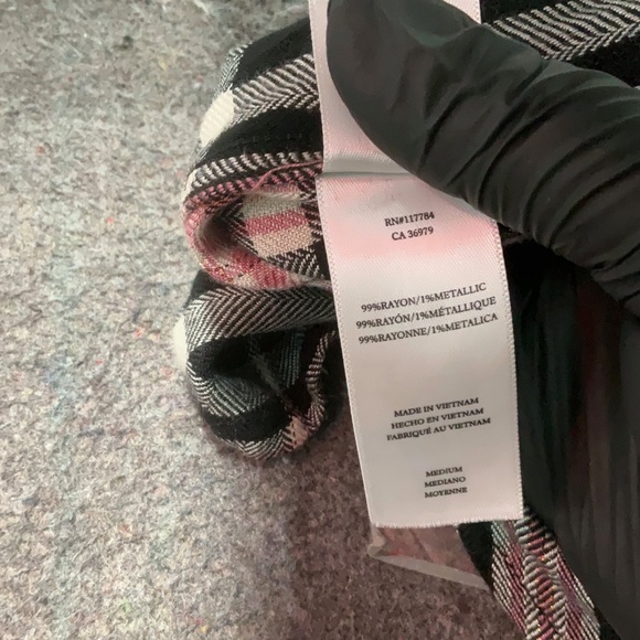 Rails Hunter Button Up Shirt in Onyx Rose Gold Plaid Women’s Medium - Picture 6 of 7